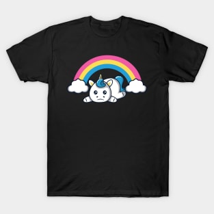 Existential Angst: A Saddened Unicorn in an Existential Crisis T-Shirt